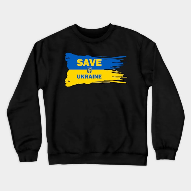 Save Ukraine Crewneck Sweatshirt by BK55